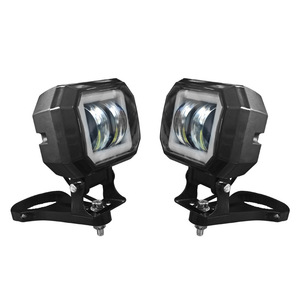ตัวยึดท่ออลูมิเนียมสำหรับรถจักรยานยนต์ออฟโร้ด LED ชุดยึดไฟทำงานแบบคู่ - Product Image 3