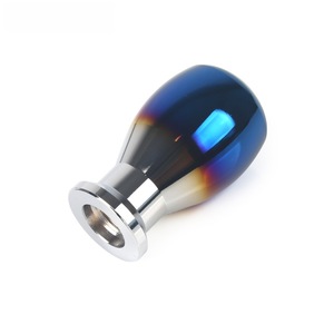 Pommeau de levier de vitesse en alliage d'aluminium, style racing, finition bleu brûlé, pour modification intérieure de voiture - Product Image 2