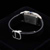 Reloj de Plata de Ley 925 con Incrustaciones de Moissanita para Hombre, Reloj de Moda para Mayoristas, Uso Diario, Regalo para Fiestas