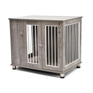 Cage pour chien Fabricant de meubles Vente directe Cage pour animaux de compagnie en bois à panneau de luxe Cage pour chien avec porte - Product Image 3