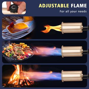 Potente soplete de butano/propano para cocina, encendedor de llama, soplete para sous vide, para asar carne, barbacoa, fogatas y carbón. - Product Image 5