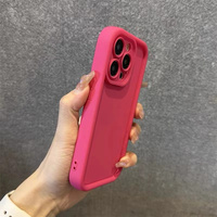 Coque de téléphone en Silicone bonbon souple de luxe pour iphone 11 12 13 14 15 Plus Pro Max protecteur de caméra couverture arrière