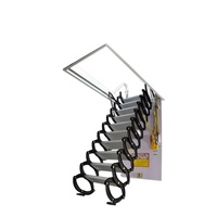Escalier de grenier rétractable automatique pour la maison en alliage d'aluminium échelle extensible pliante invisible en acier durable pour une utilisation en extérieur