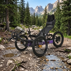 Vélo <span class=keywords><strong>couché</strong></span> électrique tout-terrain à <span class=keywords><strong>3</strong></span> <span class=keywords><strong>roues</strong></span> pour hoverboard, batterie au lithium pour hoverboard, scooter électronique - Product Image 4