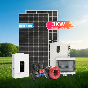 Sistema de energía solar fuera de la red 3KW 5KW 10KW Panel solar de grado A con batería e inversor híbrido Kit solar completo para el hogar - Product Image 1