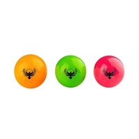 Balles de golf colorées de parc de LED avec le logo de poudre d'or adapté aux besoins du client