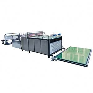 Ganado comida de polietileno tejida de polipropileno bolsas de corte neumática y máquina de coser - Product Image 1