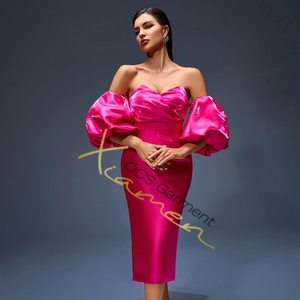 Ocstrade vestido de fiesta de cumpleaños de lujo con hombros descubiertos espalda abierta manga farol Sexy elegante banquete vestido de noche vestido de baile - Product Image 1