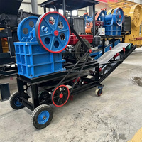 Concasseur à mâchoires diesel compact PE 200*300, direct usine, pour agrégats de construction et pierre de carrière, marbre