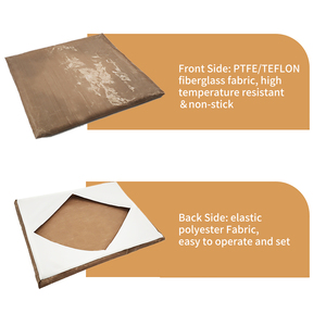 Vente chaude téflon presse à chaud housse <span class=keywords><strong>de</strong></span> protection haute température anti-adhésif anti-usure presse à chaud <span class=keywords><strong>plaque</strong></span> protecteur - Product Image 4