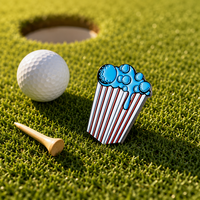 Marqueur de balle de golf en émail personnalisé, logo personnalisé, marqueur de balle de haute qualité en relief