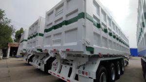 Semi-remorque benne basculante 3 essieux personnalisable de bonne qualité, 30 tonnes, 60 tonnes, à benne arrière, à vendre - Prix promotionnel - Product Image 3