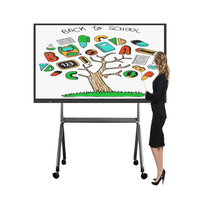 Tableau blanc interactif LCD de 86 pouces prêt pour l'avenir avec résolution 4K et solution OEM tactile stylo/doigt pour une intégration transparente