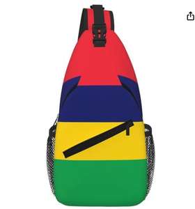 Sac à bandoulière avec drapeau de <span class=keywords><strong>Maurice</strong></span> de haute qualité, sac de poitrine, sac à bandoulière pour voyage, randonnée, cyclisme, camping - Product Image 1