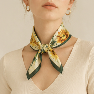 Custom Printed 100% Mulberry <b>Silk</b> Square Scarf Multi-use Floral Bandana Neck <b>Head</b> Scarf <b>Wrap</b> Women Handbag Handle Scarf - Product Image 3