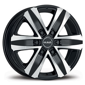 Mak F65606SBM62M5 Stone6 Black Mirror 6,5J16 Et62 6X130 Cb84,1 Ruedas de aleación Piezas de rueda - Product Image 1