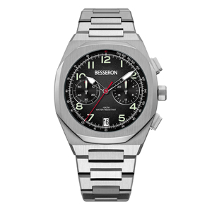 Reloj de pulsera de cuarzo de lujo para hombre, cronógrafo, estilo empresarial, personalizable con nombre, fabricantes de relojes personalizados en Guangzhou - Product Image 1