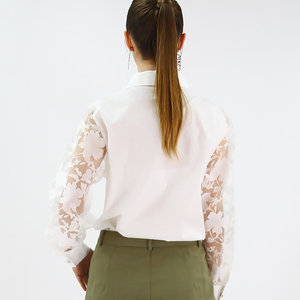 Camicetta bianca da <span class=keywords><strong>donna</strong></span> top camicia da <span class=keywords><strong>donna</strong></span> e camicie a maniche lunghe blusa <span class=keywords><strong>eleganti</strong></span> da ufficio <span class=keywords><strong>camicette</strong></span> da <span class=keywords><strong>donna</strong></span> - Product Image 3