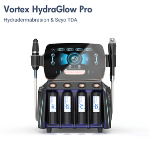 Dispositivo HydraGlow Pro 2026 para el Cuidado de la Piel, Hidradermoabrasión Vortex + Mesoterapia TDA sin Agujas para la Limpieza de la Piel e Infusión Transdérmica - Product Image 1