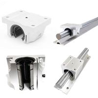 Glissière de guidage chromée, axe optique de Support linéaire lisse, Rail d'arbre de 8mm