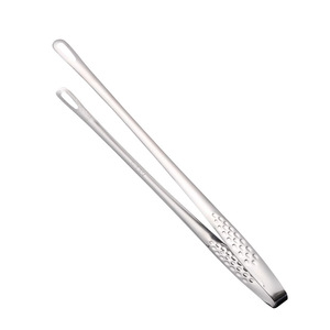 Stainless Steel BBQ Tongs 2 Pieces Heat Resistant Kitchen Utensils For Grilling Steak - Product Image 5
