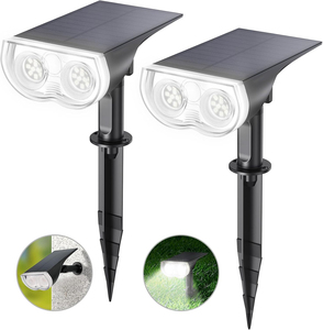 Luces Solares para Jardín con Certificación TUV, Resistentes al Agua IP67, StarRay, Encendido Automático al Anochecer, 3 Modos de Iluminación, Batería con Duración Superior a 12 Horas - Product Image 1