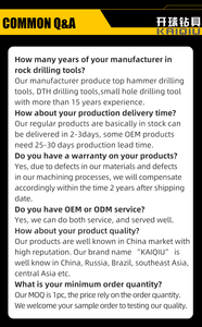 Fornecedor Taper Drilling Tools H22 H25 Broca Integral Aço 7 Graus 11 Graus Hex Rod Cônico - Product Image 5