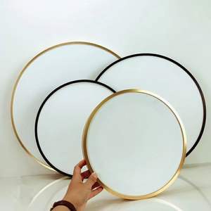 Cadre de peinture à l'huile rond en aluminium simple moderne cadre intérieur en toile à l'huile pour cadre <span class=keywords><strong>photo</strong></span> en métal de diamètre intérieur de 30cm - Product Image 1