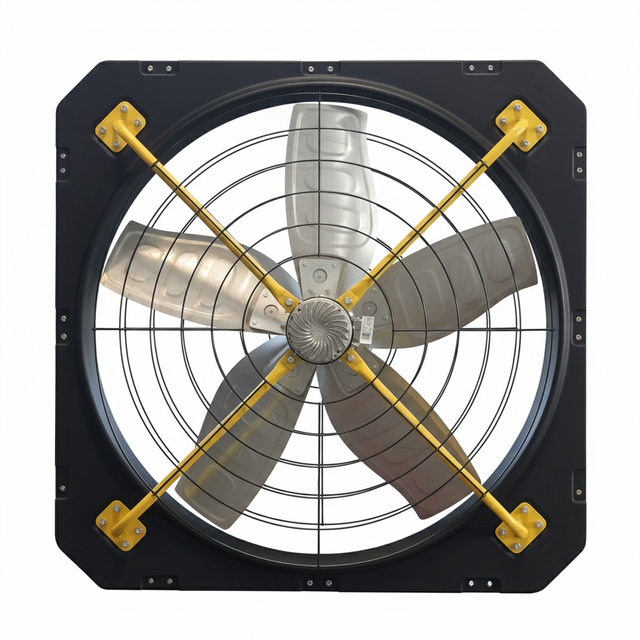 45'' Industrial Cooling EC Motor Panel Fan High Efficiency 380V for Warehouse and Public Area Roof Mounting Air Cooling Fan