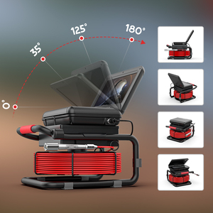 Sistema de Cámara CCTV Industrial Analógica Impermeable, Cámaras de Inspección de Tuberías de Alcantarillado con Recepción de 512Hz, 1 Año, 10 Pulgadas - Product Image 4