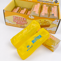 Jouet anti-stress personnalisé en forme de beurre avec logo, en gelée de pétrole, à remontée lente, OEM ODM pour cadeaux d'entreprise en gros
