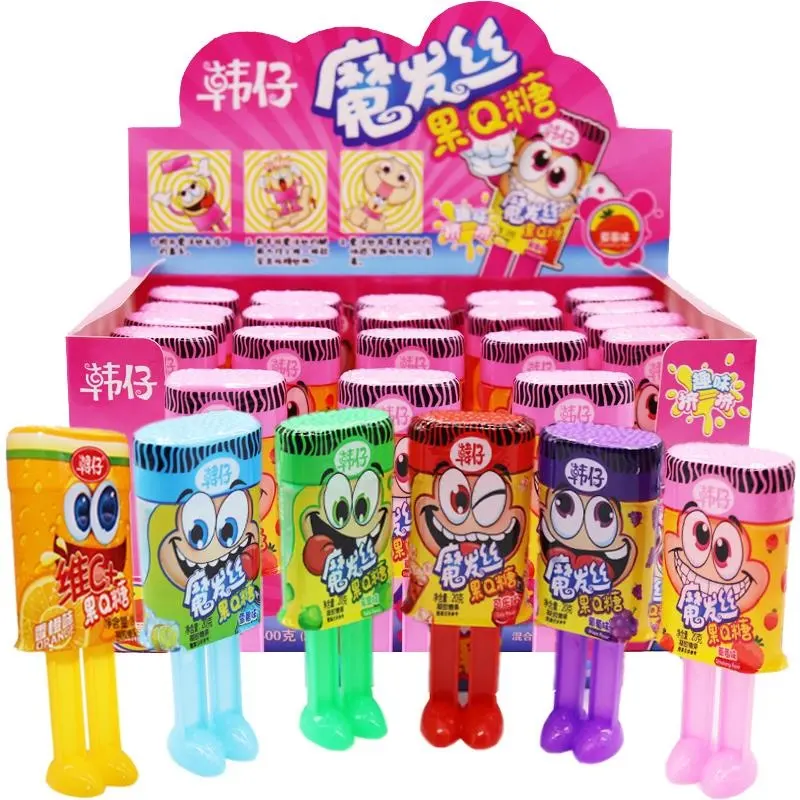 China 20g Candy Toys Liquid Candy Gummy Fruity Flavor Exotic Candy Snacks Box Packaging para niños