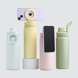 Botella de Agua Aislada al Vacío de Doble Pared de Acero Inoxidable al por Mayor, Tapa con Soporte para Teléfono, Aislamiento Térmico de 12 a 24 Horas, Ecológica, Gran Capacidad - Product Image 1