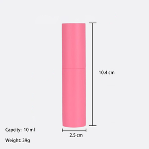 Flacon pulvérisateur de parfum miniature rechargeable vide de 10 ml en plastique coloré avec bouchon à visser - Product Image 2