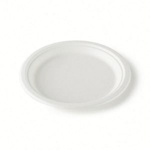Barquette alimentaire compostable et biodégradable en bagasse de canne à sucre, jetable, pour viande, usage supermarché, tailles 9''/10''/12'', personnalisable, blanc - Product Image 4