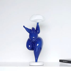 Estilo moderno Fernando Botero Fat Lady Escultura DE ARTE Diseño abstracto Estatua de resina de fibra de vidrio para decoración del hogar Estatua de mujer desnuda - Product Image 5