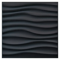 Panneaux muraux 3D en PVC imperméables, ignifuges, faciles à nettoyer, avec texture ondulée et étoilée pour la décoration murale de la chambre à coucher