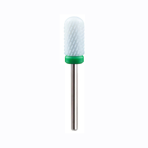 Foret à ongles en céramique blanche de 6,6 mm à grande tige, grains C M F, accessoires de manucure pour salon de beauté, forets à ongles en céramique - Product Image 2