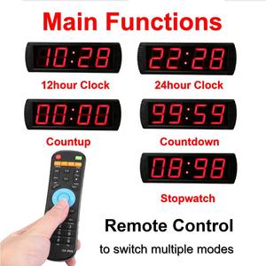 Horloge de table numérique LED 4 pouces GANXIN à prix d'usine, minuteur rétractable programmable 20, 30, 60 <span class=keywords><strong>minutes</strong></span>, dispositif de gestion du temps - Product Image 3