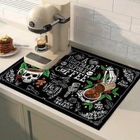 Tapis de drainage d'eau pour table de cuisine, absorbant, anti-huile, en diatomite, tapis de table, machine à café, résistant aux taches, lavable