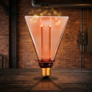 Lampada decorativa a filamento LED Diamond Amber E27 4W 200Lm 1800K 360° Angolo di illuminazione 20000h Durata (F-Bright 2601987) - Product Image 3