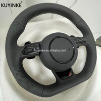 Volant en cuir de haute qualité pour Audi A3 A5 A6 A6l A4 A4l C8 Q5 Q7 Tt Rs3 Rs4 Rs5 S4 S5 B8 B8.5 B9 Volant de voiture