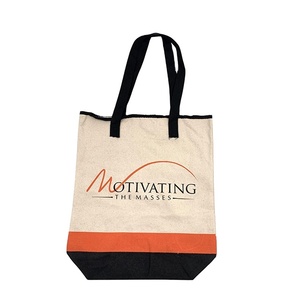 Custom Printed Logo Cotton Canvas Tote Bags Fashion Promotional & Business <b>Gifts</b> - Product Image 3