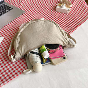 Bolso Bandolera de Nylon con Cremallera y Correa Cruzada, Diseño de Media Luna, Personalizable con Logotipo, para Mujer, Modelo 2026 - Product Image 5