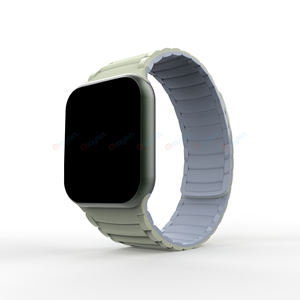 Eraysun hommes pour <span class=keywords><strong>Apple</strong></span> <span class=keywords><strong>Watch</strong></span> série 10 9 8 SE3 Ultra 3/2/1 IWatch 11 Silicone deux couleurs 49mm 44mm <span class=keywords><strong>45mm</strong></span> 46mm bracelets de montre de luxe - Product Image 5