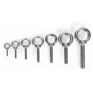 High Quality Lifting Eye Bolt With Nut Din580 582 Stainless Steel Eyebolt Sus304 316 M3 M100