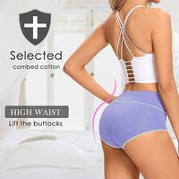 Prix d'usine High-Rise Young Ladies Panties Populaire Plus Size Sous-vêtements pour femmes sans couture