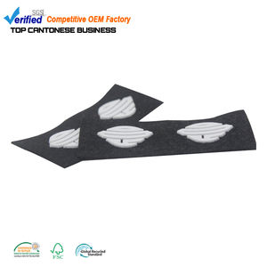 새로운 디자인 사용자 정의 고품질 3D 제기 실리콘 로고 부드러운 스웨이드 가죽 라벨 신발 - Product Image 3