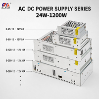 S-25-12 25W Led Driver Smps Power Supply AC 110V 220V DC 5V 5A 12V 2A 24V 1A Single Output Switching Power Supply untuk Lampu Led