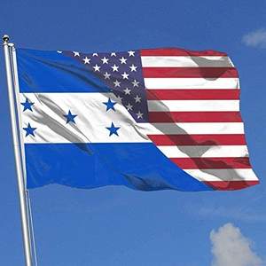 Drapeau personnalisé en polyester avec œillets en laiton, 3x5 pieds, ghana, états-unis et amérique - Product Image 2